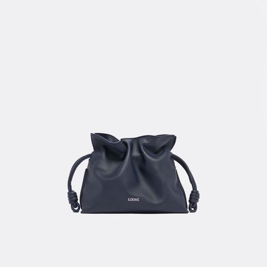 Mini Flamenco Clutch Bag in Abyss Blue