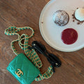 Micro CC Clutch With Chain Crossbody Bag in Green Quilted Lambskin