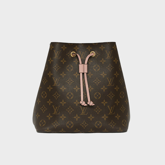 NéoNoé MM Bucket Bag in Monogram Canvas and Pink