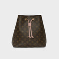 NéoNoé MM Bucket Bag in Monogram Canvas and Pink