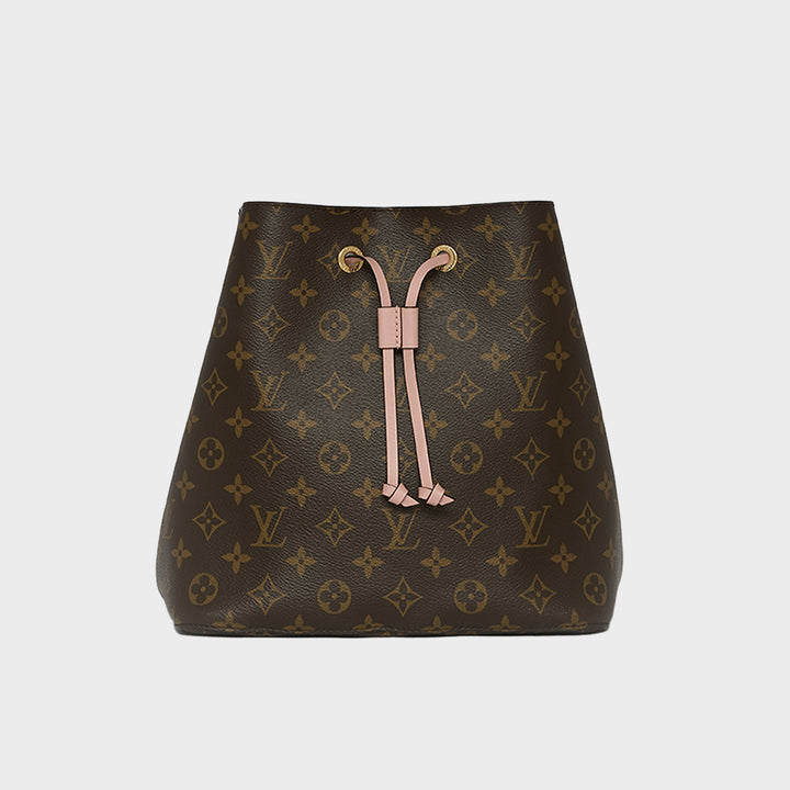 NéoNoé MM Bucket Bag in Monogram Canvas and Pink