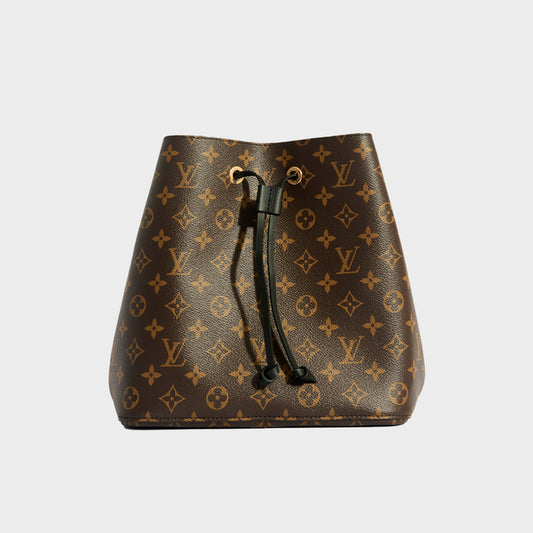 NéoNoé MM Bucket Bag in Monogram Canvas and Black