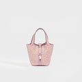 Micro Picotin Lock 14 in Pink Lucky Daisy Swift Leather