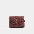 Toy LouLou Shoulder Bag in Dark Red Leather