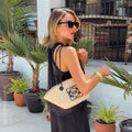 X Paula's Ibiza Small Anagram Basket Bag in Natural