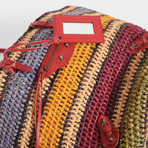 BALENCIAGA Vintage City Rainbow Basket Bag