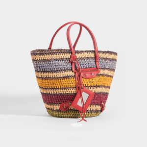 BALENCIAGA Vintage City Rainbow Basket Bag