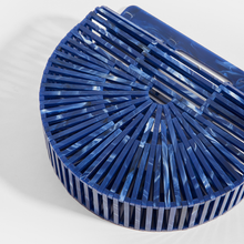 Load image into Gallery viewer, CULT GAIA Ark Clutch in Royal Blue Acrylic