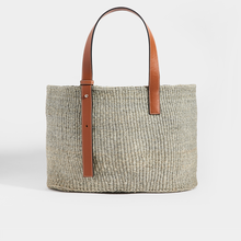 Load image into Gallery viewer, LOEWE Basket Medium Woven Tote in Grey