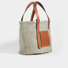 Load image into Gallery viewer, LOEWE Basket Medium Woven Tote in Grey