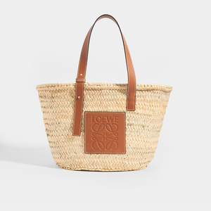 LOEWE Medium Basket Bag in Tan - Front View
