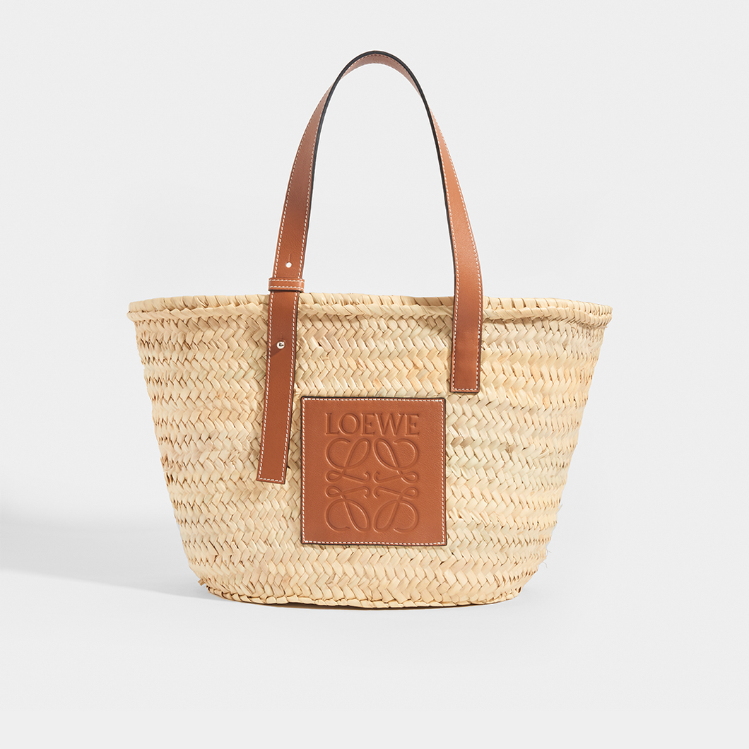 Loewe Raffia Basket Tote Bag