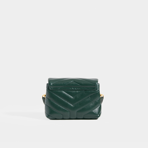 SAINT LAURENT Toy LouLou Shoulder Bag in Dark Green