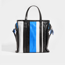 Load image into Gallery viewer, BALENCIAGA Bazar M Striped Shoulder Bag