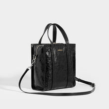 Load image into Gallery viewer, Side view of the BALENCIAGA Bazar XS Textured Leather Tote