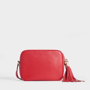 GUCCI Soho Small Leather Disco Bag in Red