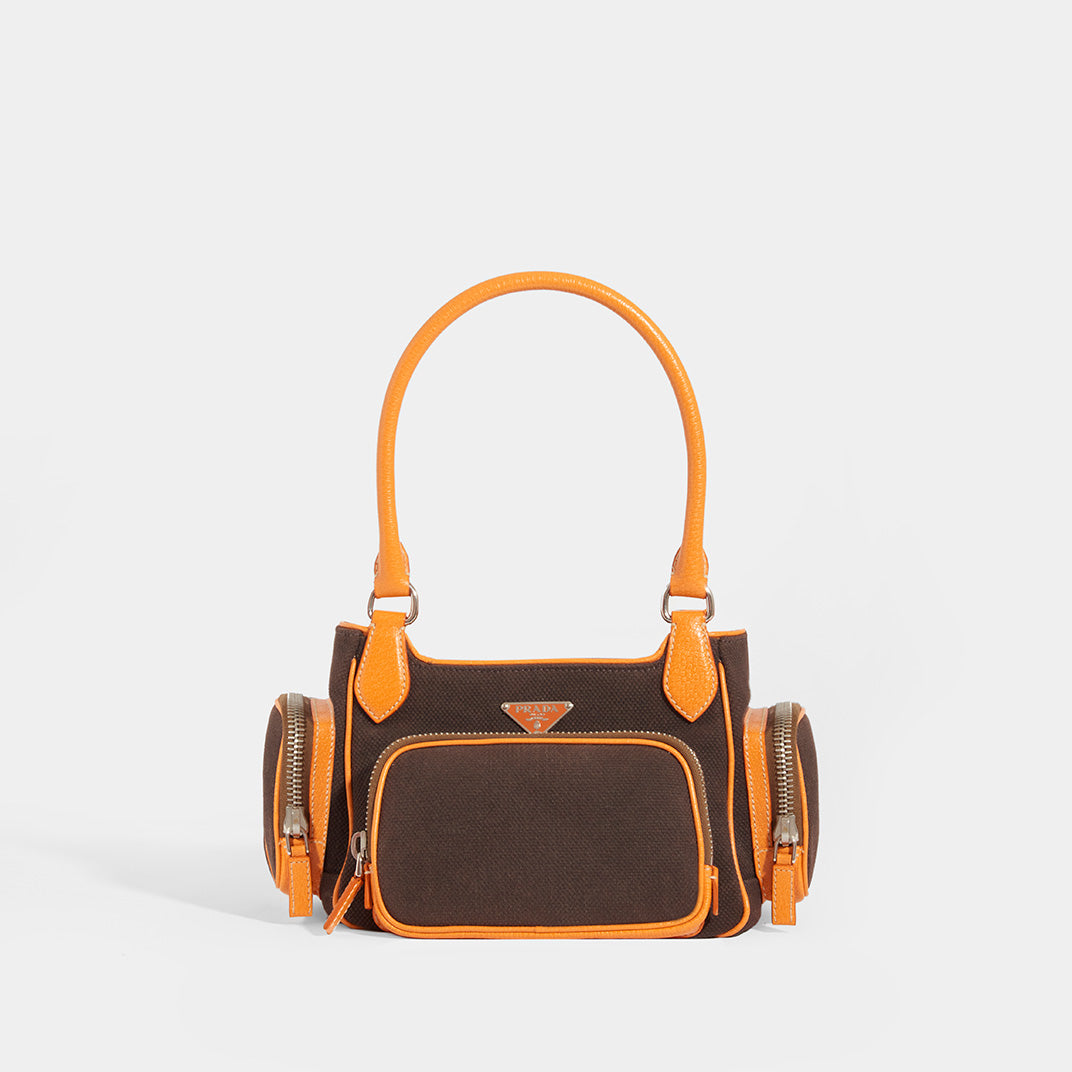 Vintage Canapa Multi Pocket Bowler Bag
