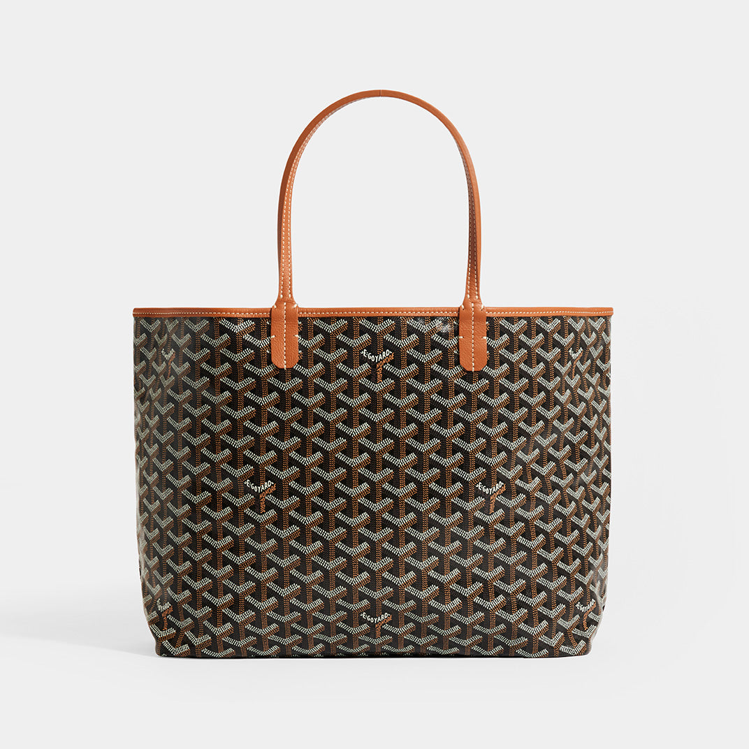 Back view of GOYARD Saint Louis PM Tote in Black