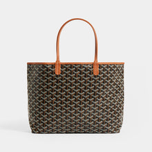 Load image into Gallery viewer, Back view of GOYARD Saint Louis PM Tote in Black
