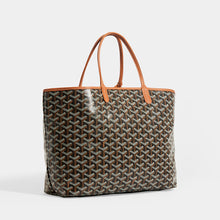 Load image into Gallery viewer, Side view of GOYARD Saint Louis PM Tote in Black