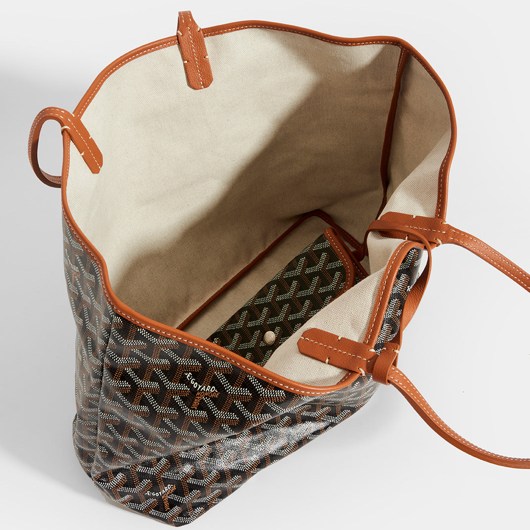 Inside of GOYARD Saint Louis PM Tote in Black