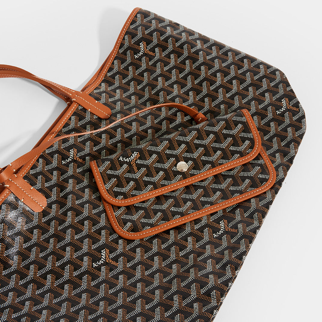 Goyard Black/Brown Goyardine Coated Canvas and Leather Saint Louis