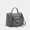Small Belt Bag in Grey Grained Leather