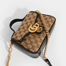 Load image into Gallery viewer, GUCCI GG Marmont Mini Top Handle Bag in Canvas