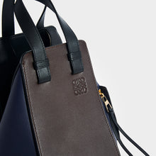 Load image into Gallery viewer, LOEWE Hammock Small Tote in Chocolate/Navy