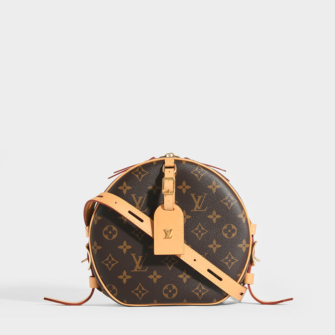 Louis Vuitton Monogram Canvas Boite Chapeau Biscuit Round Bag