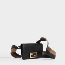 Load image into Gallery viewer, FENDI Flat Baguette Mini Crossbody in Black