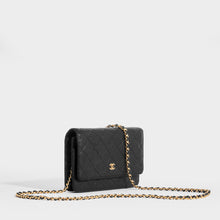 Load image into Gallery viewer, CHANEL Wallet on Chain Caviar Leather Crossbody in Black 2016
