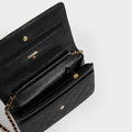 Classic Wallet on Chain in Black Caviar Leather 2016