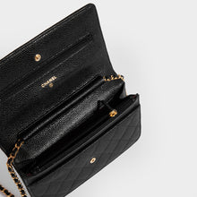 Load image into Gallery viewer, CHANEL Wallet on Chain Caviar Leather Crossbody in Black 2016