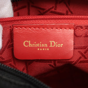 CHRISTIAN DIOR Medium Lady Dior Bag in Black Nylon [ReSale]