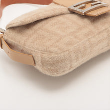 Load image into Gallery viewer, FENDI Mama Zucca Baguette Bag in Beige Wool [ReSale]