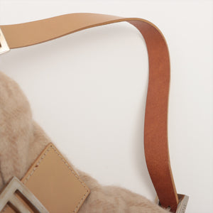 Fendi Pre-Owned Beige Zucca Baguette Wool Shoulder Bag, Best Price and  Reviews