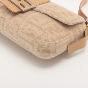 FENDI Mama Zucca Baguette Bag in Beige Wool [ReSale]
