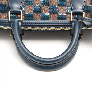 LOUIS VUITTON Damier Paillettes Speedy 30 with Navy Sequins