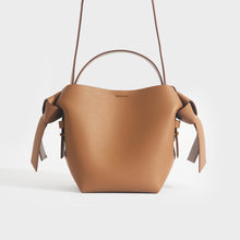 Load image into Gallery viewer, ACNE STUDIOS Musubi Mini Knotted Leather Crossbody Bag in Tan