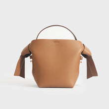 Load image into Gallery viewer, ACNE STUDIOS Musubi Mini Knotted Leather Crossbody Bag in Tan