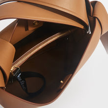 Load image into Gallery viewer, ACNE STUDIOS Musubi Mini Knotted Leather Crossbody Bag in Tan