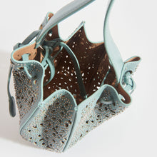 Load image into Gallery viewer, ALAÏA Rose Marie Embellished Laser-Cut Leather Bucket Bag