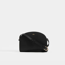 Load image into Gallery viewer, Black APC APC Half Moon Saffiano Leather Crossbody with strap