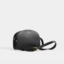 Load image into Gallery viewer, Side of APC Half Moon Saffiano Leather Crossbody in Black