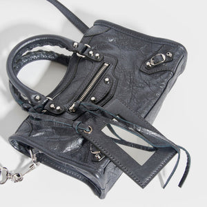 BALENCIAGA Pre-Loved Nano Neo Classic City Leather Bag