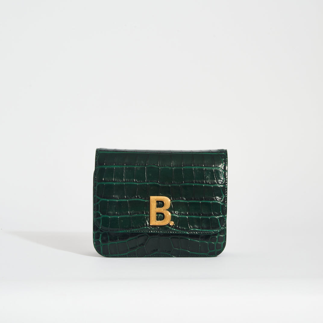 B Small Crossbody Bag in Dark Green [ReSale]