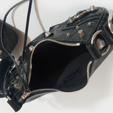 Load image into Gallery viewer, BALENCIAGA Cagole XS Studded Textured-Leather Shoulder Bag in Black