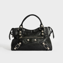 Load image into Gallery viewer, BALENCIAGA City Medium Bag in Black Leather