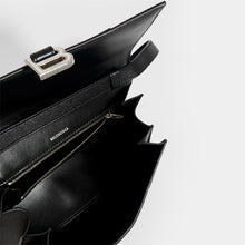 Load image into Gallery viewer, BALENCIAGA Hourglass Baguette Grained Leather Shoulder Bag
